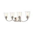 thumbnail image 1 of 3604-BN Millennium Lighting Forsyth - 4 Light Bath Vanity-9 Inches Tall and 31 Inches Wide-Brushed Nickel Finish, 1 of 2