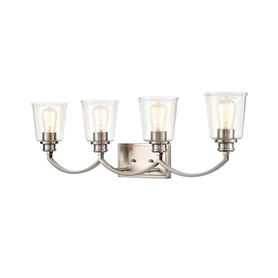 3604-BN Millennium Lighting Forsyth - 4 Light Bath Vanity-9 Inches Tall and 31 Inches Wide-Brushed Nickel Finish