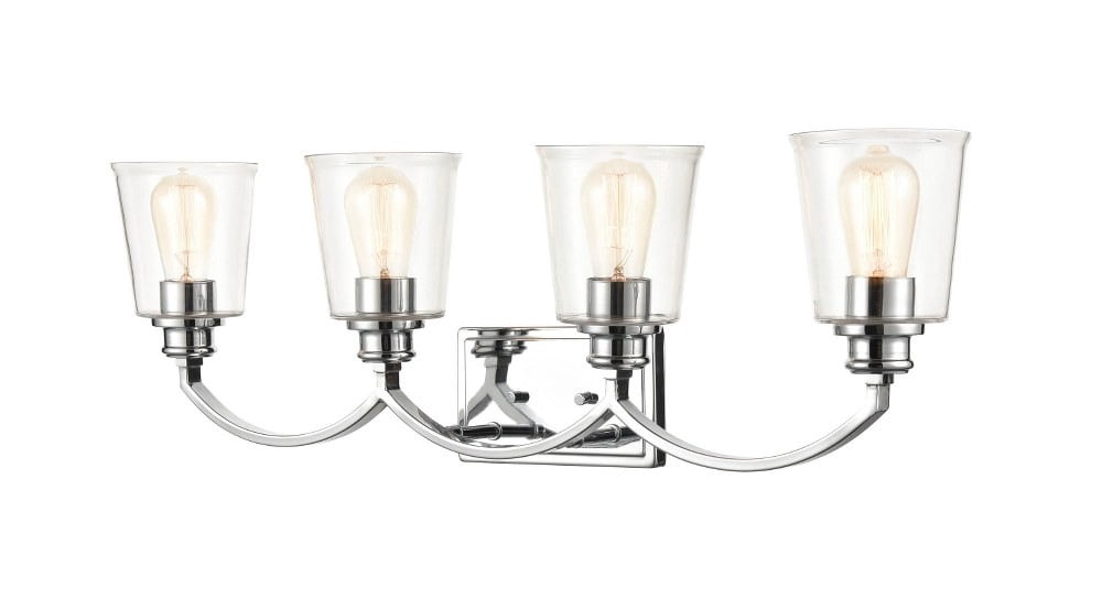 Millennium Lighting  Forsyth 4 Light Bathroom Vanity Fixture in Multiple Finishes Chrome Chrome Polished
