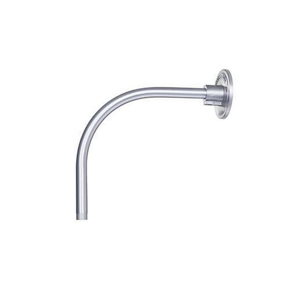 Millennium Lighting R Series 12" Metal Goose Neck Accessory in Aluminum Silver