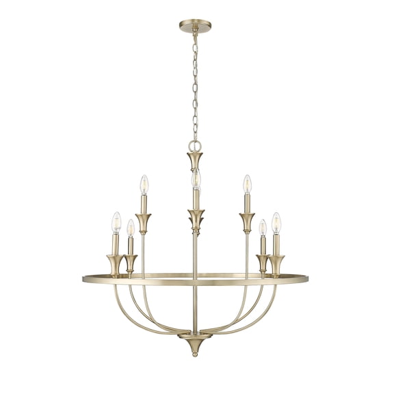 Millennium Lighting Herring 6 Chandelier Ceiling Light Matte Black - 42 Inch