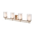 thumbnail image 1 of Millennium Lighting  Huderson 4 Light Metal Bathroom Vanity Fixture in Multiple Finishes Modern Gold Gold Brushed, 1 of 5