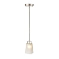 thumbnail image 1 of Millennium Lighting Inc Millennium Lighting Coley 1 Light Pendant in Brushed Nickel with Frosted Glass Shades, 1 of 3