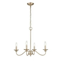 Millennium Lighting Inc Millennium Lighting Delvona 4 Light Chandelier in Modern Gold - 20.125