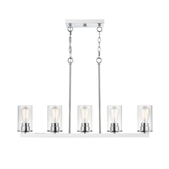 2725-CH Millennium Lighting Verlana - 5 Light Chandelier-40 Inch Tall and 35 Inch Wide-Chrome Finish