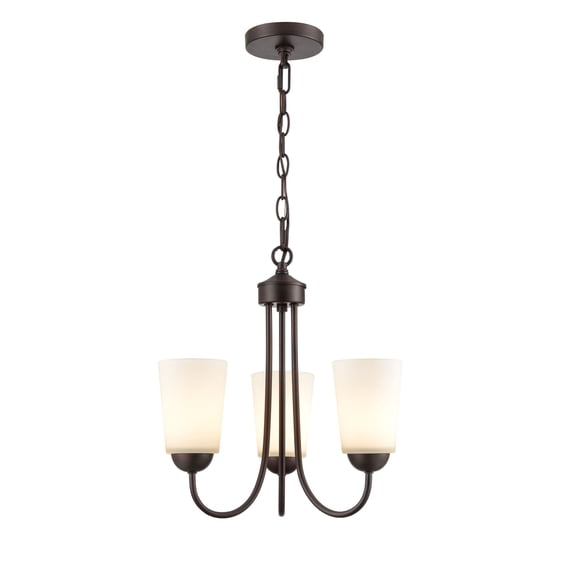 9803-RBZ Millennium Lighting Ivey Lake - 3 Light Chandelier-15.5 Inch Tall and 15 Inch Wide -Traditional Installation