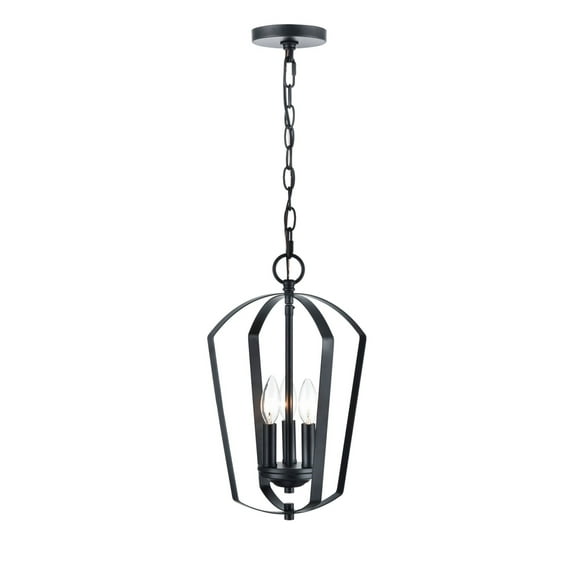 9823-MB Millennium Lighting Ivey Lake - 3 Light Pendant-16.75 Inch Tall and 11 Inch Wide-Matte Black Finish    -Traditional Installation