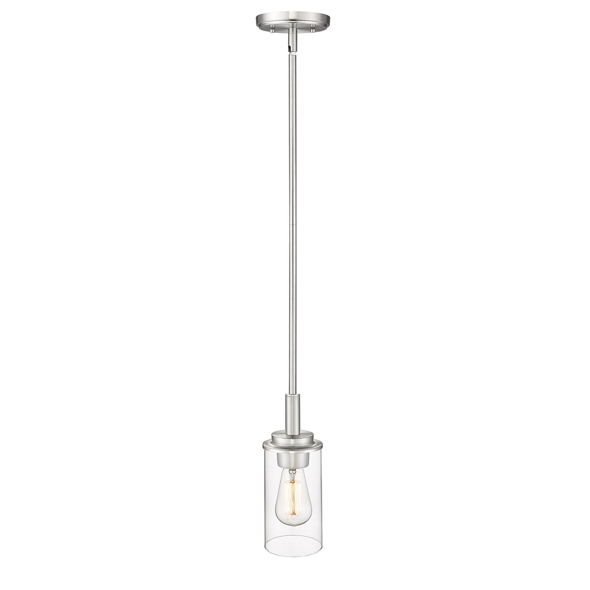Janna 4" Brushed Nickel Mini Pendant Light