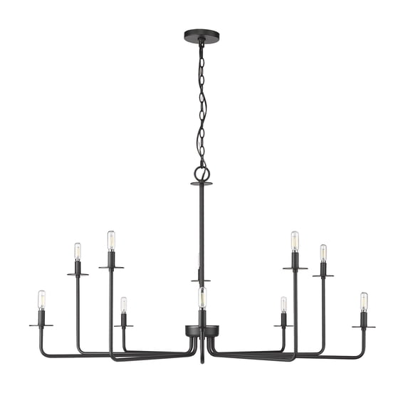 Millennium Lighting Marceline 8/10 Chandelier Ceiling Light 10 - Matte Black