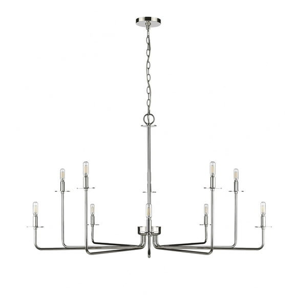 Millennium Lighting  Marceline 8/10 Chandelier Ceiling Light 10 - Polished Nickel