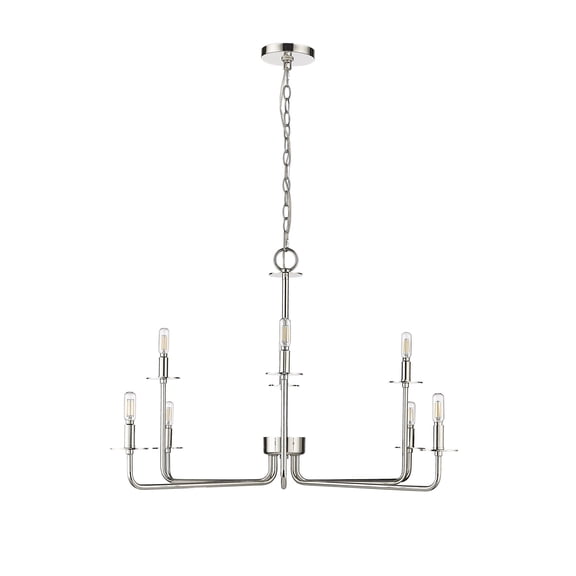Millennium Lighting  Marceline 8/10 Chandelier Ceiling Light 8 - Polished Nickel