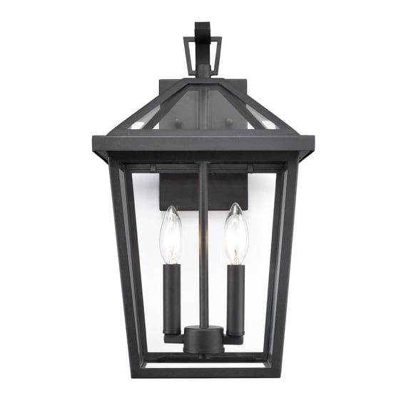 Millennium Lighting Mensun 1 Light Outdoor Wall Sconce in Textured Black 17.5 Inch