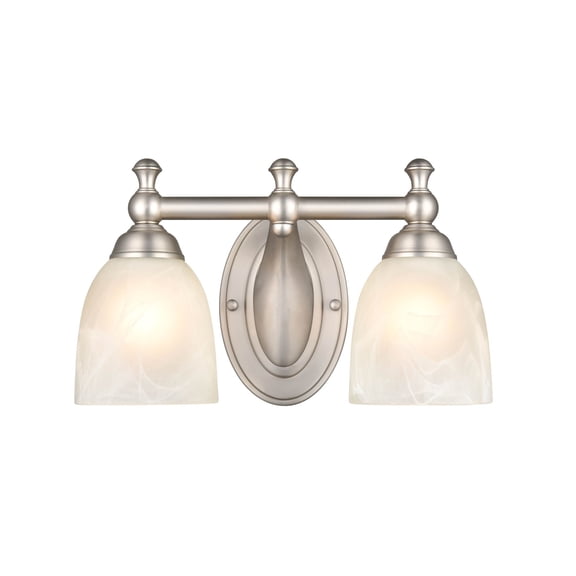 Millennium Lighting  Metal 2 Light Vanity Light in Satin Nickel