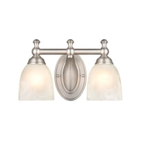 Millennium Lighting Metal 2 Light Vanity Light in Satin Nickel