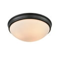 thumbnail image 1 of Millennium Lighting  Metal 3 Light Flush Mount Ceiling Fixture Matte Black Matte N/A, 1 of 5