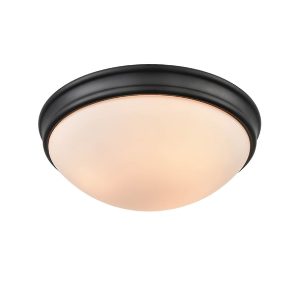 Millennium Lighting  Metal 3 Light Flush Mount Ceiling Fixture Matte Black Matte N/A