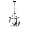 thumbnail image 1 of 3237-MB Millennium Lighting 4 Light Pendant-22 Inches Tall and 15 Inches Wide-Matte Black Finish    -Traditional Installation, 1 of 4