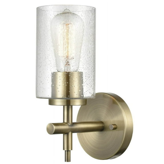 Millennium Lighting Metal Wall Sconce in Aged Brass Finish- Gold