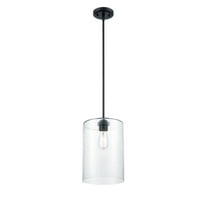 9611-MB Millennium Lighting Moven - 1 Light Mini-Pendant-58 Inch Tall and 9 Inch Wide-Matte Black Finish