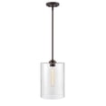thumbnail image 1 of Millennium Lighting  Moven 1 Light Mini-Pendant in Multiple Finishes with Seeded Glass Shade Rubbed Bronze Oil Rubbed Bronze, 1 of 11
