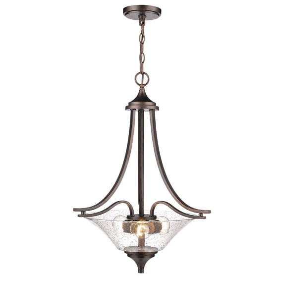 1473-RBZ Millennium Lighting Natalie - 3 Light Pendant-26.5 Inches Tall and 19 Inches Wide-Rubbed Bronze Finish -Traditional Installation