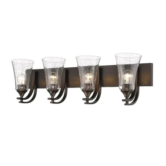 1494-RBZ Millennium Lighting Natalie - 4 Light Bath Vanity-10 Inch Tall and 32 Inch Wide-Rubbed Bronze Finish