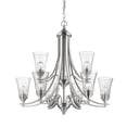 thumbnail image 1 of 1469-SN Millennium Lighting Natalie - 9 Light Chandelier-31 Inches Tall and 32 Inches Wide-Satin Nickel Finish    -Traditional Installation, 1 of 4