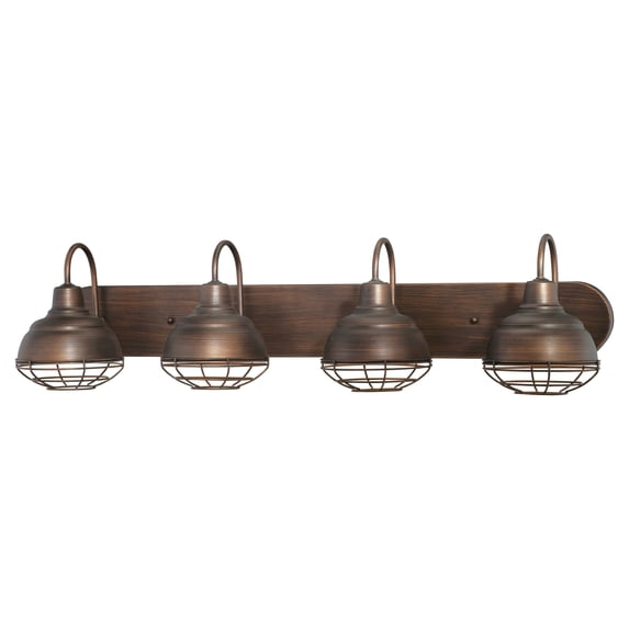 Millennium Lighting - Neo-Industrial - 4 Light Bath Vanity-9 Inches Tall and