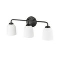 thumbnail image 1 of Millennium Lighting  Norah 3 Light Vanity Fixture 3 Light - Matte Black, 1 of 5