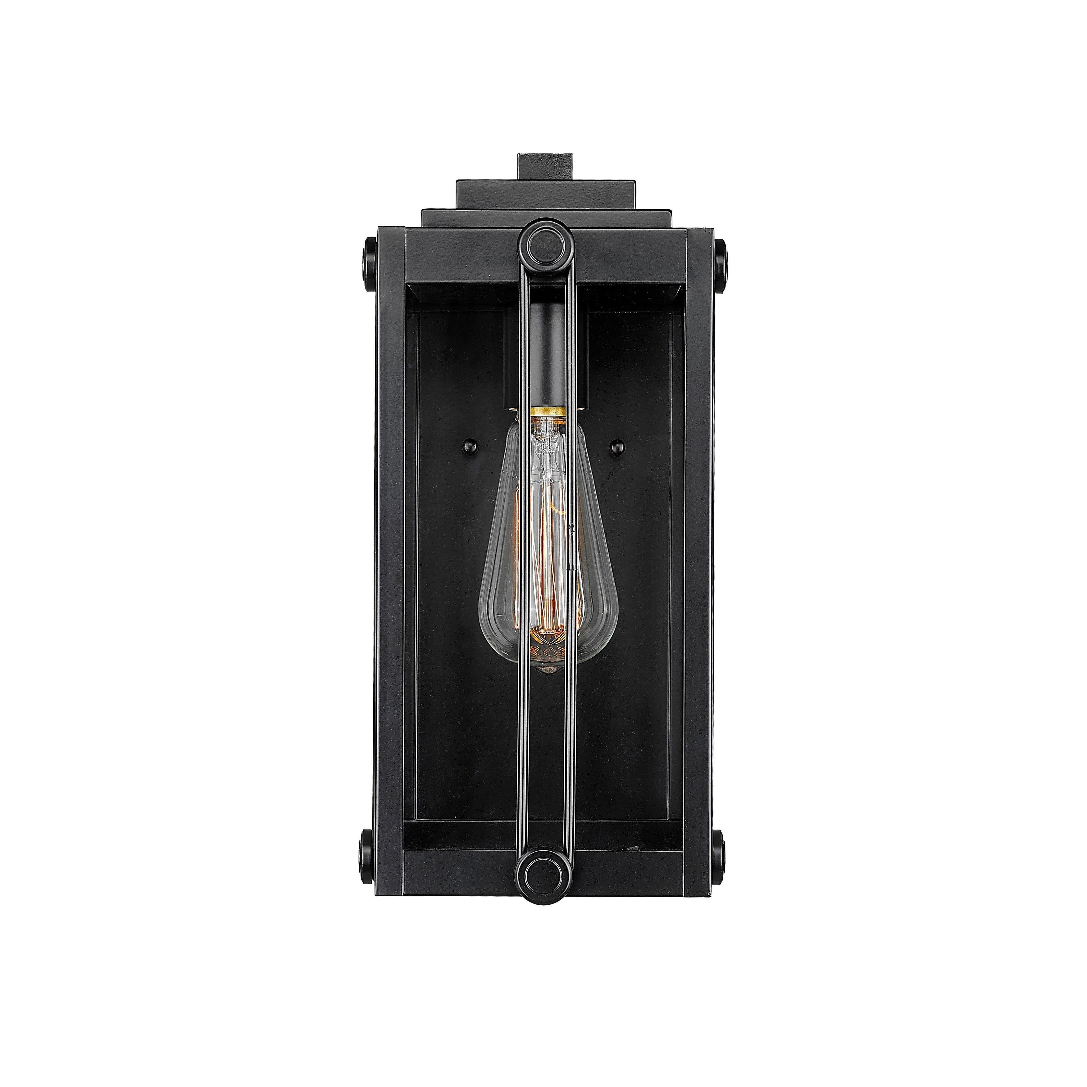 Powder Coated Black Metal Outdoor Wall Sconce