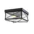 thumbnail image 1 of 2616-PBK-Millennium Lighting-Robinson - 2 Light Outdoor Flush Mount-7.5 Inches Tall and 13.5 Inches Wide-Powder Coat Black Finish, 1 of 3