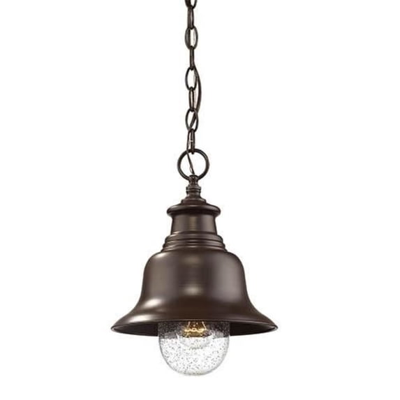 2514-PBZ Millennium Lighting Kings Bay - 1 Light Outdoor Hanging Lantern-12.75 Inches Tall and 9 Inches Wide-Powder Coat Bronze Finish