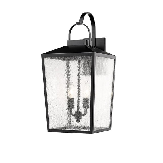 Millennium Lighting 22" 2-light Metal Outdoor Wall Bracket in Powder Coat Black