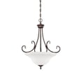 thumbnail image 1 of 1383-RBZ-Millennium Lighting-Fulton - 21.5 Inch 3 Light Pendant  Rubbed Bronze Finish with Etched, 1 of 3