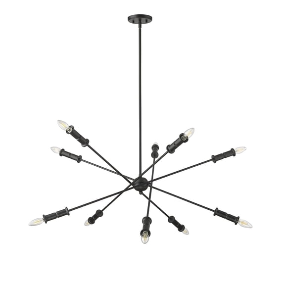 Millennium Lighting Potiss 8/10 Chandelier Ceiling Light 10 - Matte Black