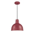 thumbnail image 1 of RDBC12-SR Millennium Lighting R Series - 1 Light Cord Hung Deep Bowl Pendant-11.5 Inch Tall and 12 Inch Wide-Satin Red Finish    -Traditional, 1 of 5