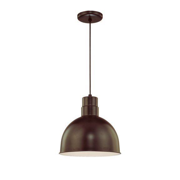 RDBC12-ABR Millennium Lighting R Series - 1 Light Cord Hung Deep Bowl Pendant-11.5 Inch Tall and 12 Inch Wide-Architectural Bronze Finish