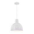 thumbnail image 1 of RDBC12-WH Millennium Lighting R Series - 1 Light Cord Hung Deep Bowl Pendant-11.5 Inch Tall and 12 Inch Wide-White Finish    -Traditional Installation, 1 of 5