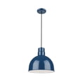 thumbnail image 1 of RDBC12-NB Millennium Lighting R Series - 1 Light Cord Hung Deep Bowl Pendant-11.5 Inch Tall and 12 Inch Wide-Navy Blue Finish    -Traditional, 1 of 5