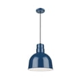 thumbnail image 1 of RDBC10-NB Millennium Lighting R Series - 1 Light Cord Hung Deep Bowl Pendant-11 Inch Tall and 10 Inch Wide-Navy Blue Finish    -Traditional, 1 of 3