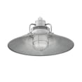 thumbnail image 1 of RRRS18-GA-Millennium Lighting-R Series - 1 Light Stem Hung Railroad Shade-10 Inch Tall and 18 Inch Wide-Galvanized Finish, 1 of 3