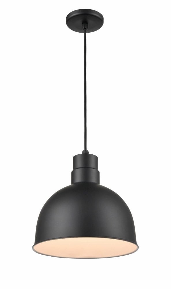 Modern Black Aluminum Bowl LED Island Pendant Light, 120 in
