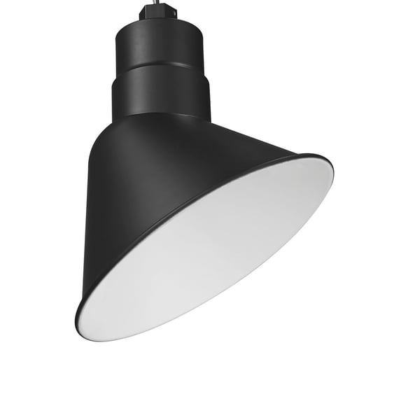 R Series 1 - Light Satin Black Black Aluminum Outdoor Wall Light