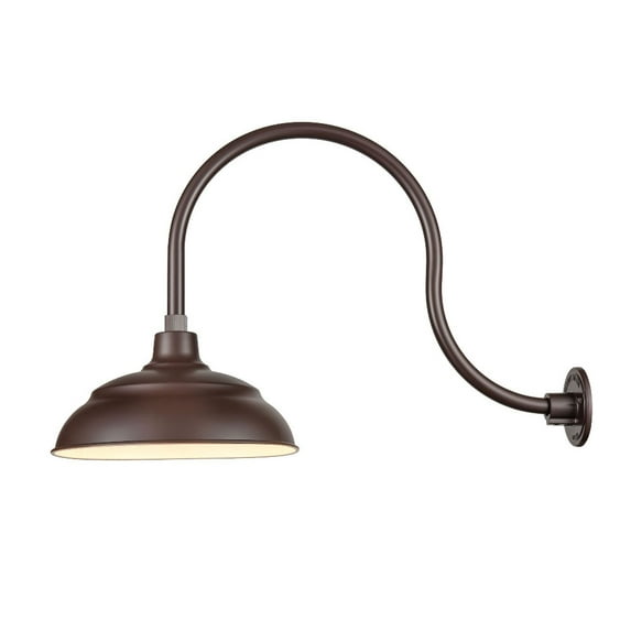 LEDRWHS14-ABR-Millennium Lighting-R Series - 11W 1 LED Wall Mount-8.25 Inches Tall and 14 Inches Wide-Architectural Bronze Finish