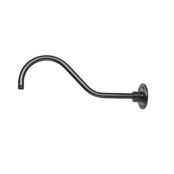 RGN22-SB-Millennium Lighting-R Series - Goose Neck Shade-6.5 Inches Tall and 21.5 Inches Wide-Satin Black Finish