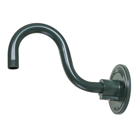 RGN10-SG-Millennium Lighting-R Series - Goose Neck Shade-6 Inches Tall and 10 Inches Wide-Satin Green Finish