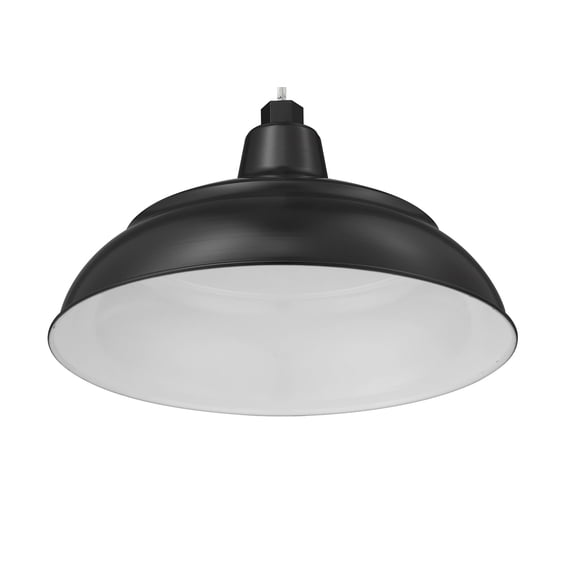 RWHS14-SB Millennium Lighting R Series - 1 Light Warehouse Shade-8.25 Inch Tall and 14 Inch Wide-Satin Black Finish