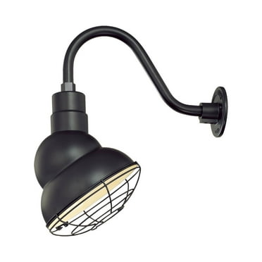 Millennium Lighting RES10 R Series 1-Light 10 in. Satin Black Emblem Shade
