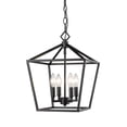 thumbnail image 1 of 3234-MB Millennium Lighting 4 Light Pendant-18 Inch Tall and 12 Inch Wide-Matte Black Finish    -Traditional Installation, 1 of 3