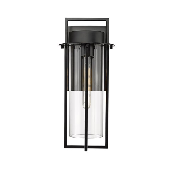 Millennium Lighting Russell 1 Light Outdoor Wall Sconce in Powder Coat Black 18.75 Inch